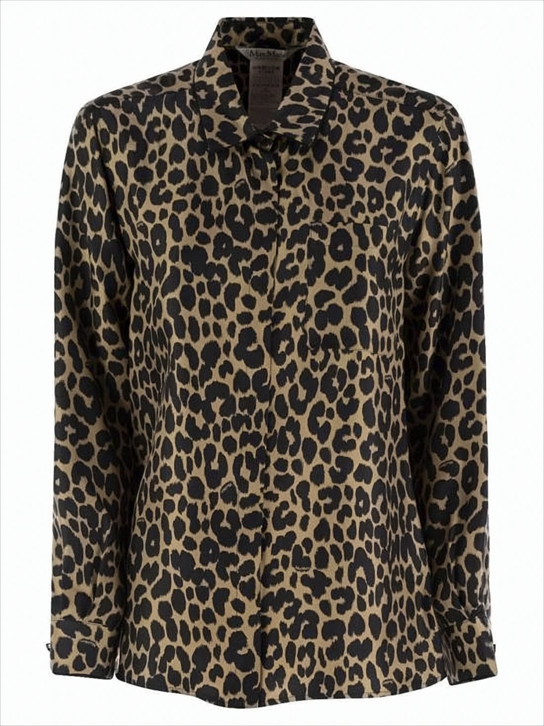 Leopard Print Silk Blouse