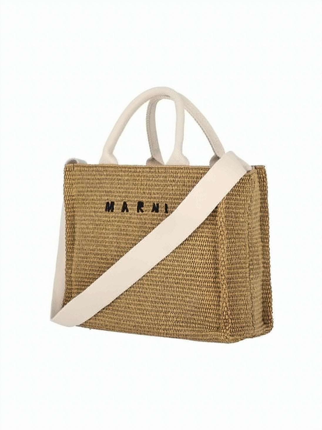 Textured Woven Tote Bag with Detachable Strap