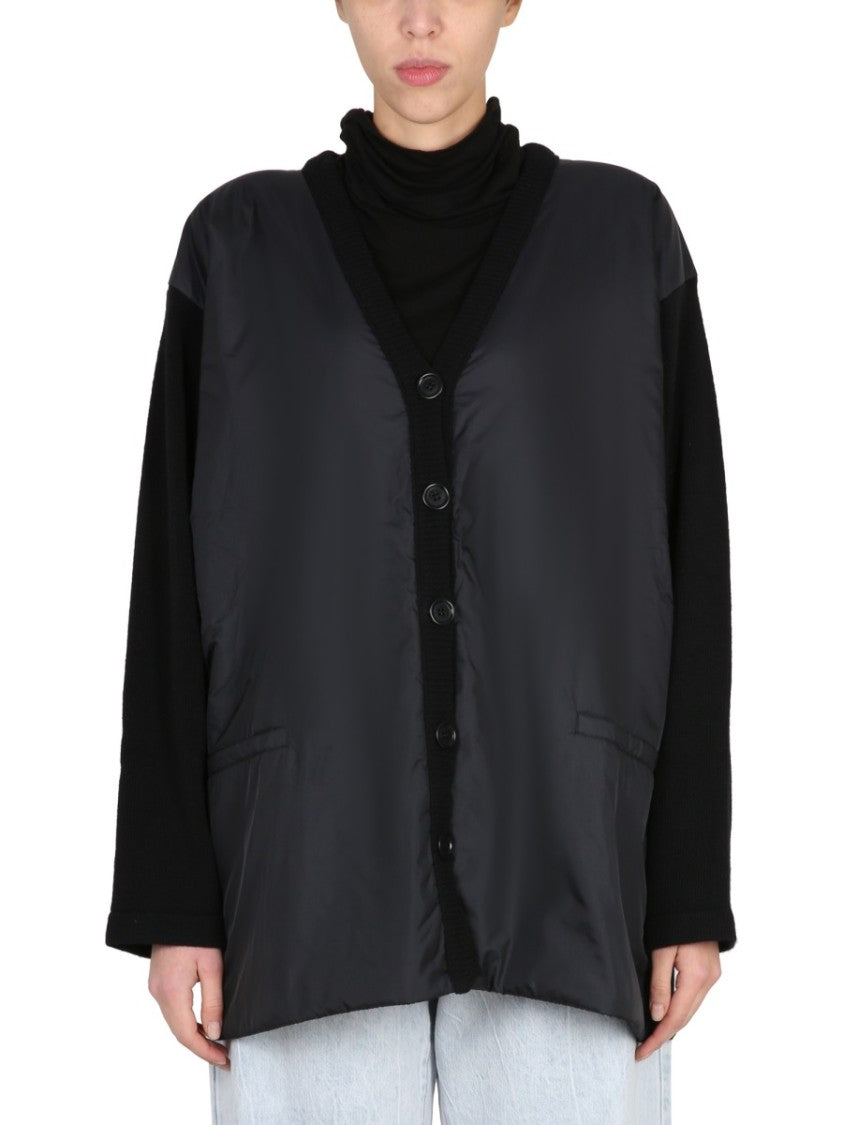 V-Neck Cardigan With Button Closure