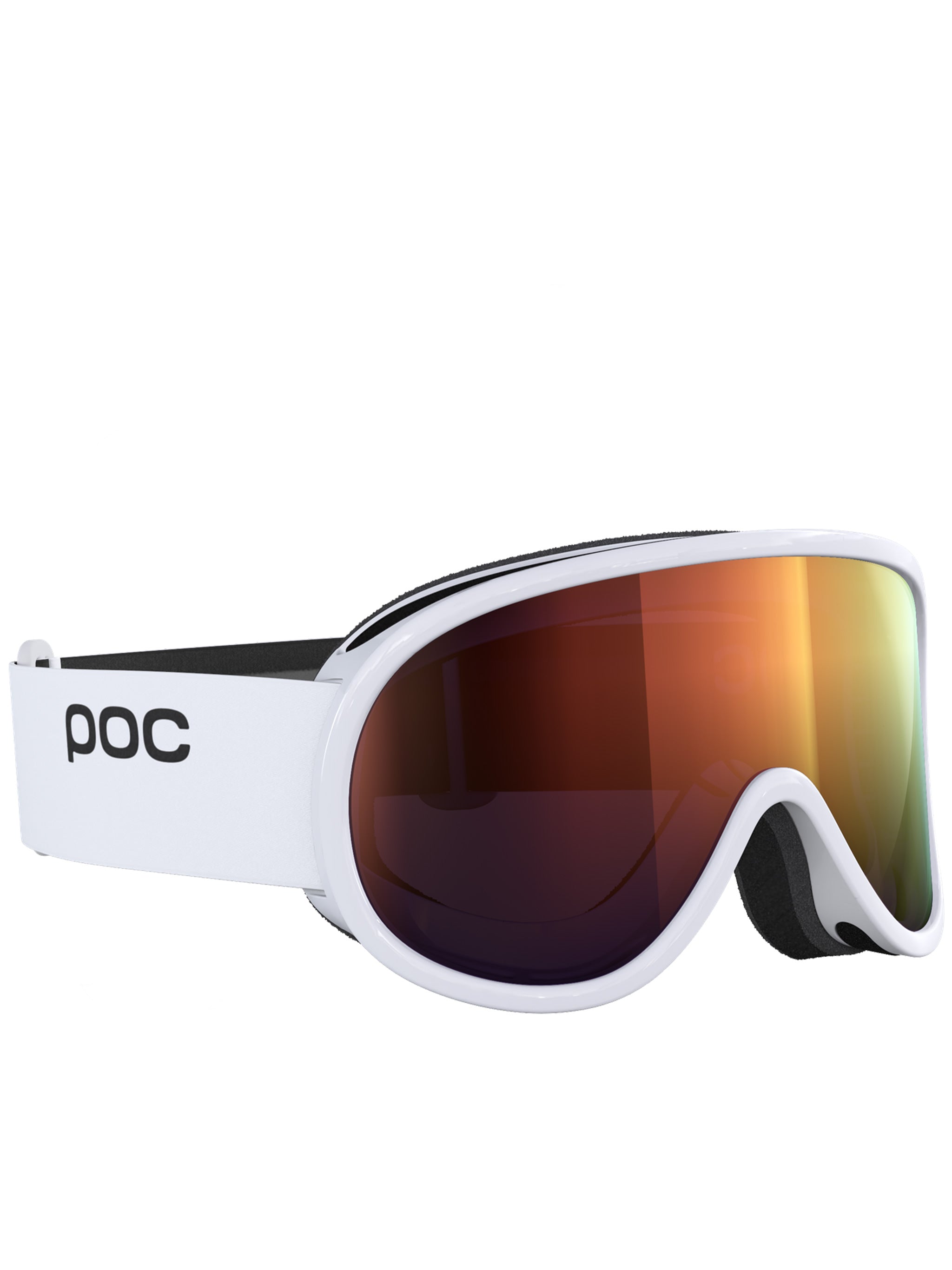 White Retina Reflective Lensed Ski Goggle