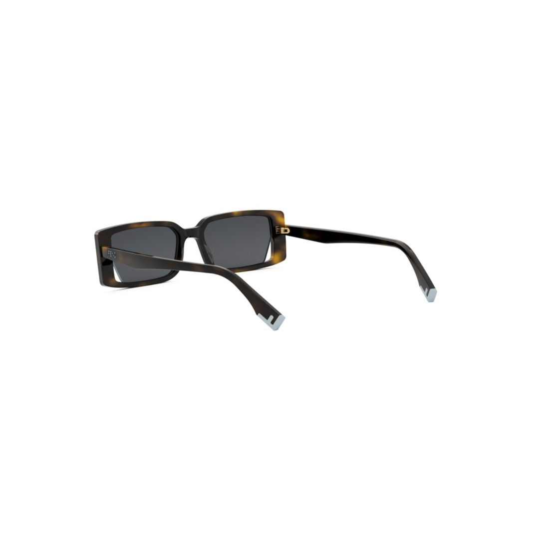 Fe40164i Rectangular Tortoiseshell Sunglasses
