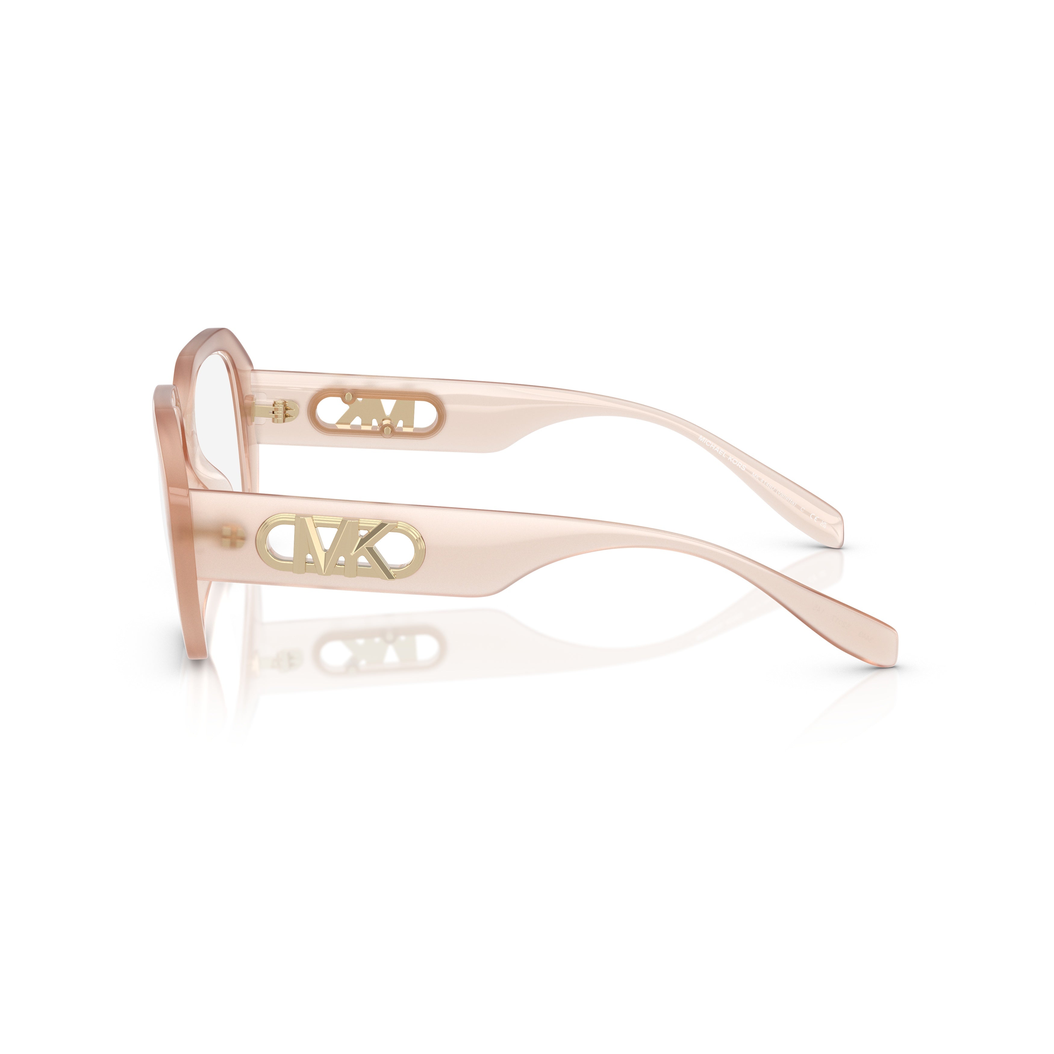 0mk4148u Oversized Square Frames with Translucent Blush Finish