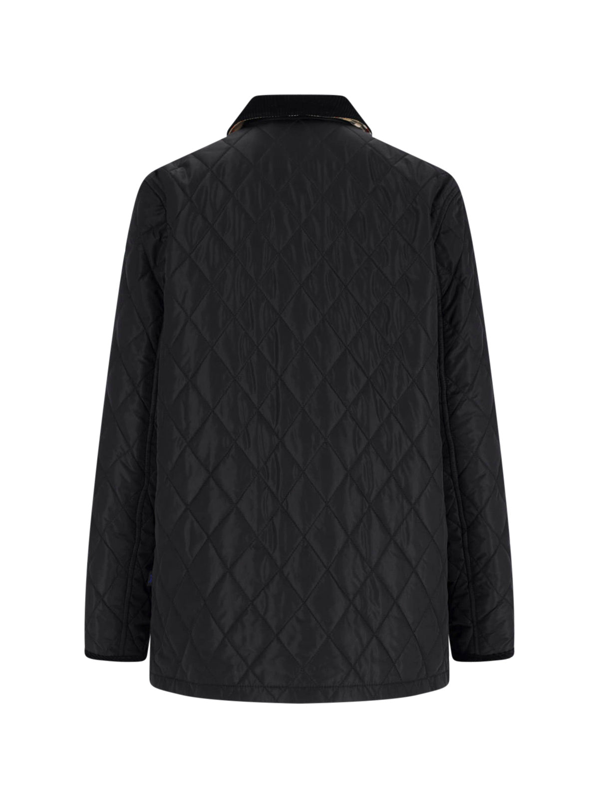 Diamond Quilted Jacket, Black Nylon