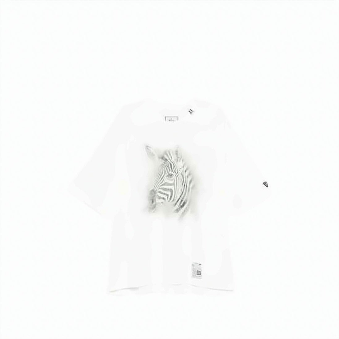 Oversized Graphic T-Shirt with Zebra Head Print