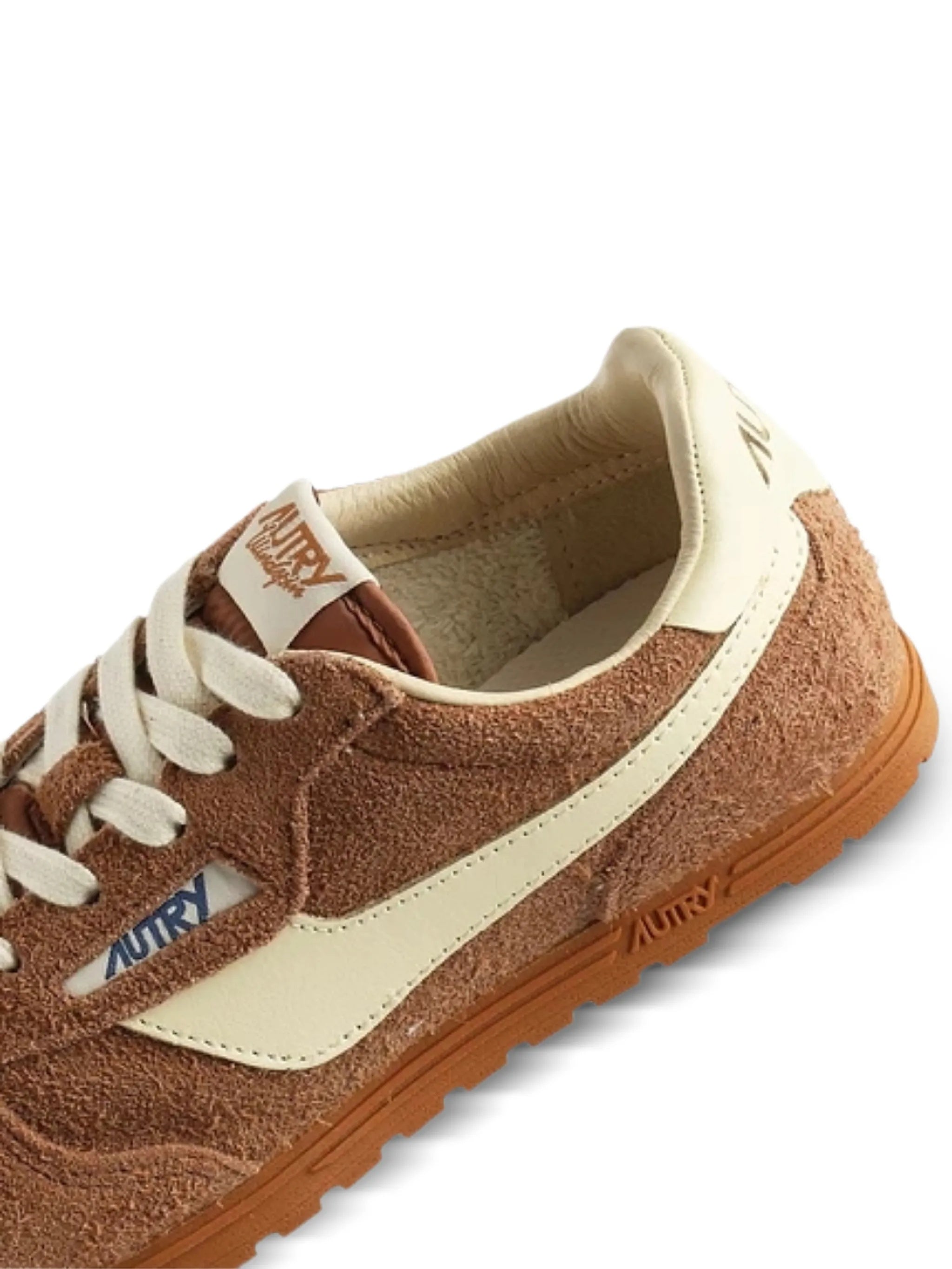 Neutral Windspin Low Textured Suede Sneakers