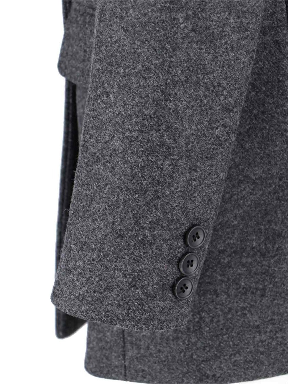 Double-Breasted Coat – Grey