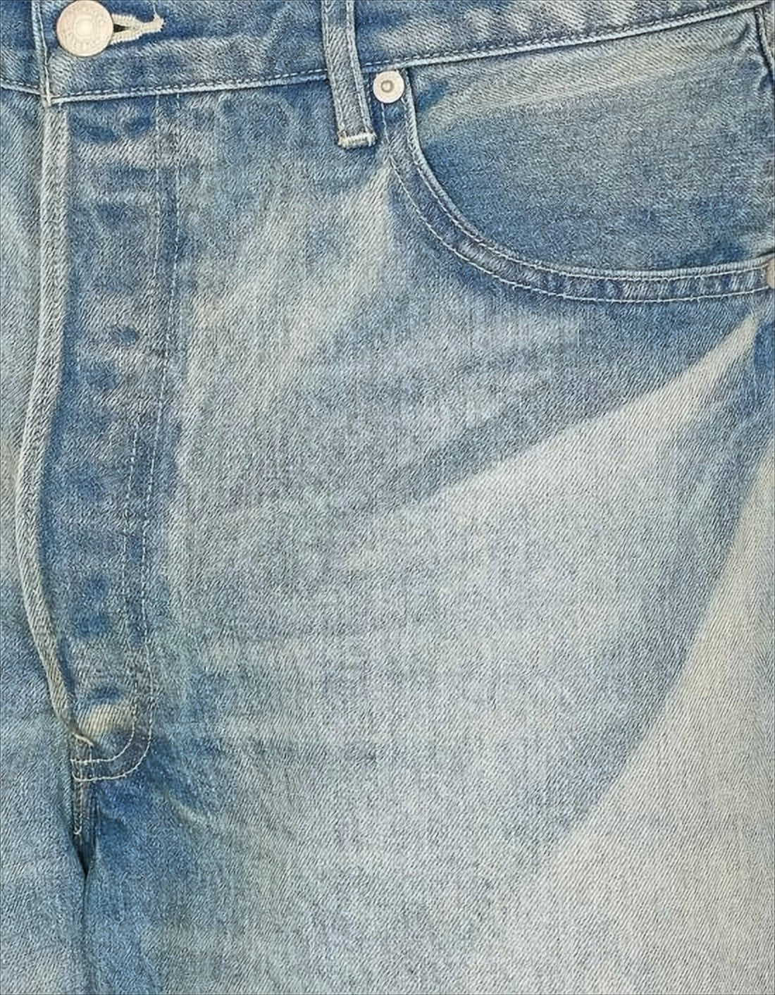 Relaxed Wide-Leg Denim Pants