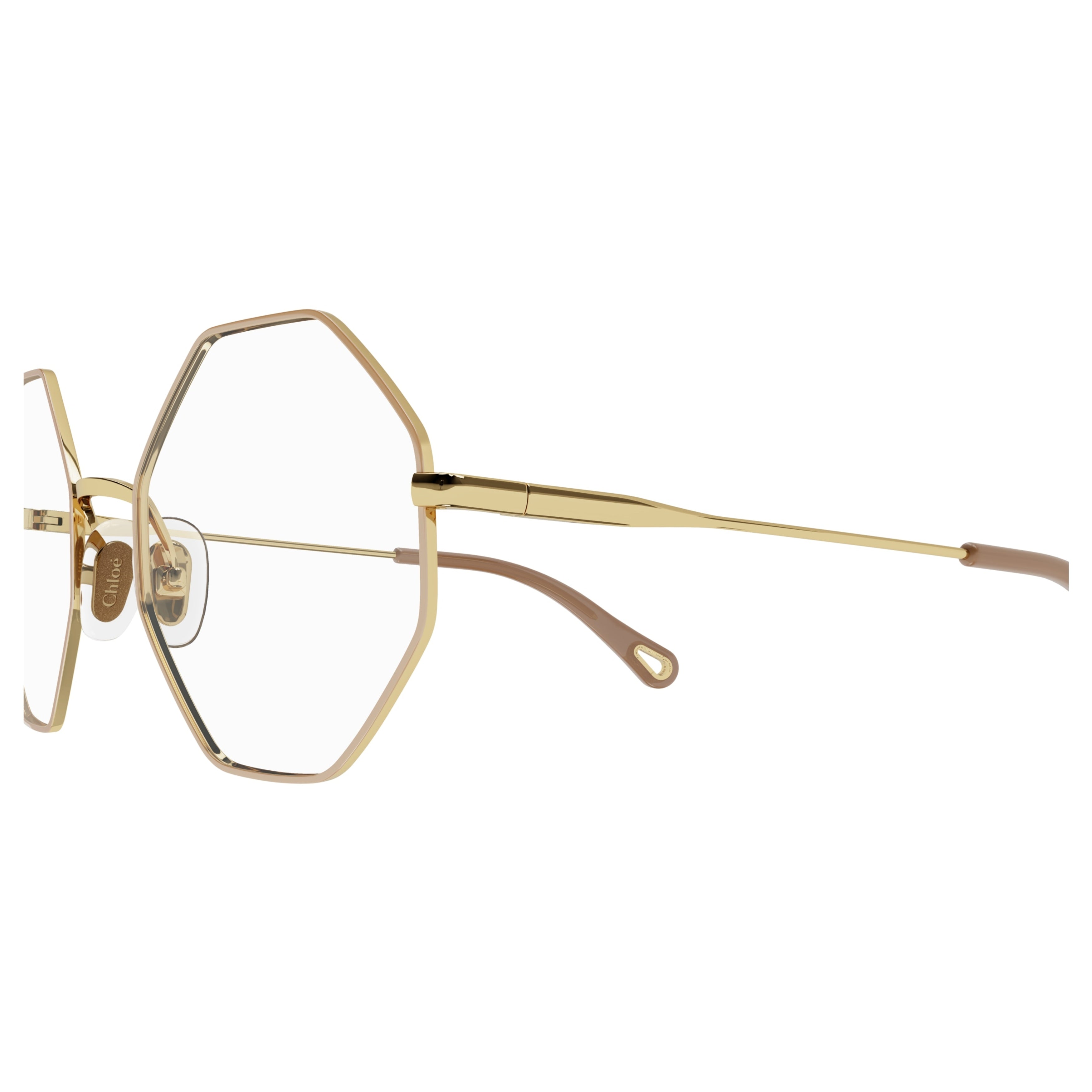 Ch0022o Geometric Octagonal Metal Eyeglasses