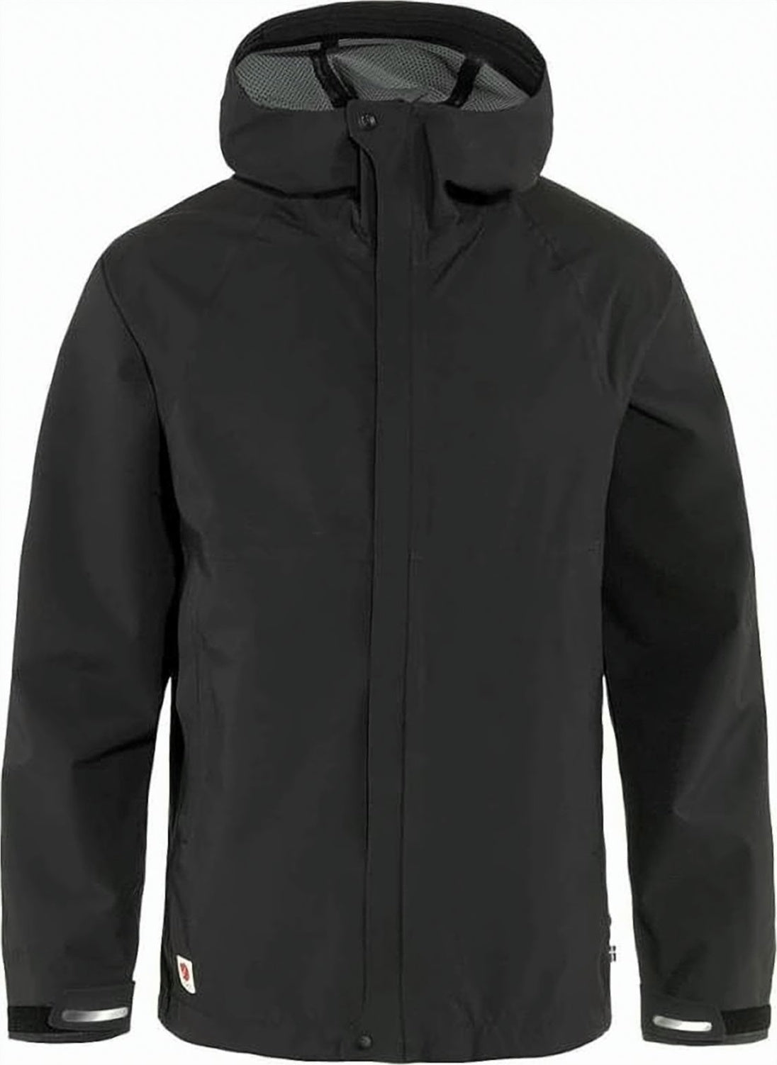 Weather-Resistant Black Jacket with High Collar