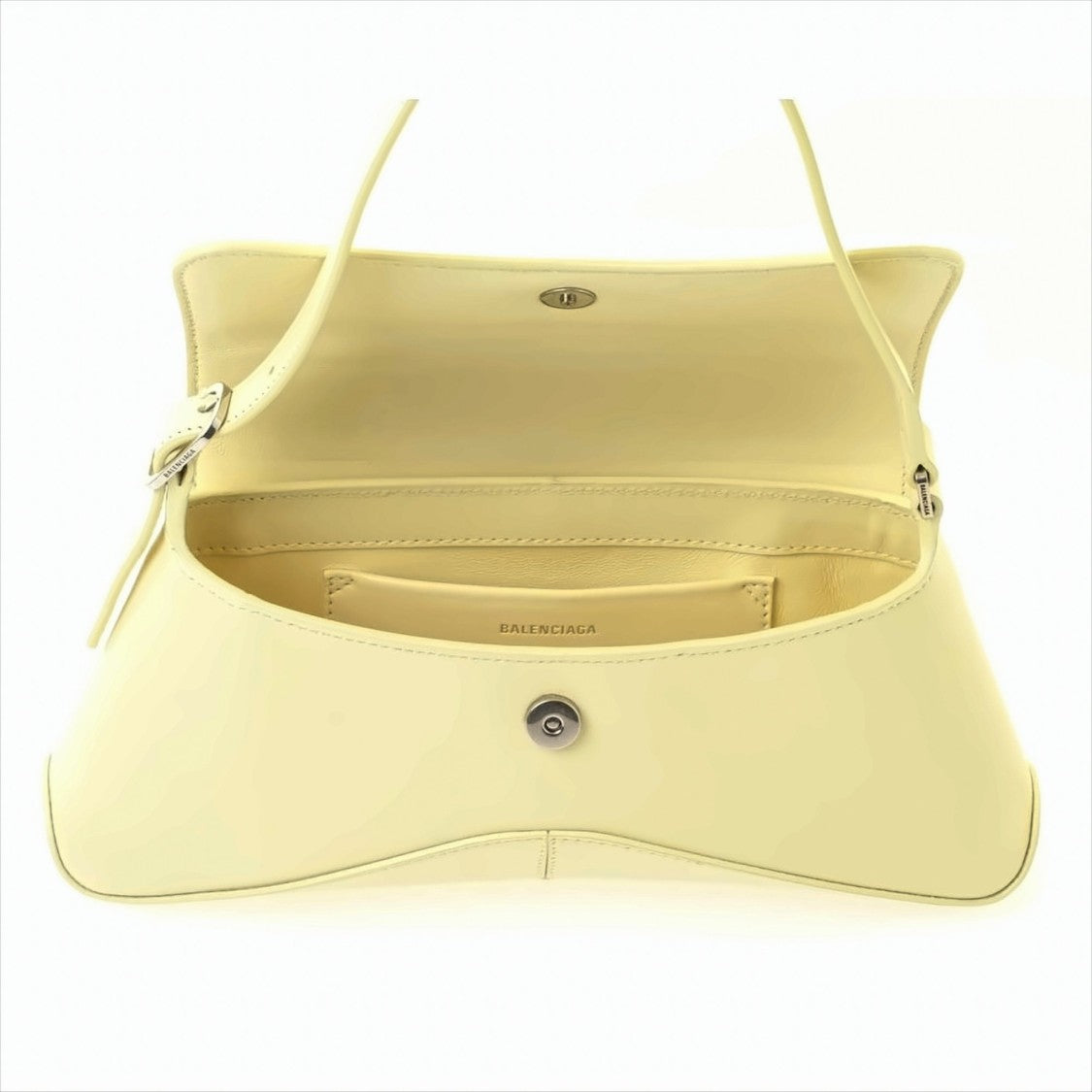 Structured Flap Bag with Aged-Silver Hardware