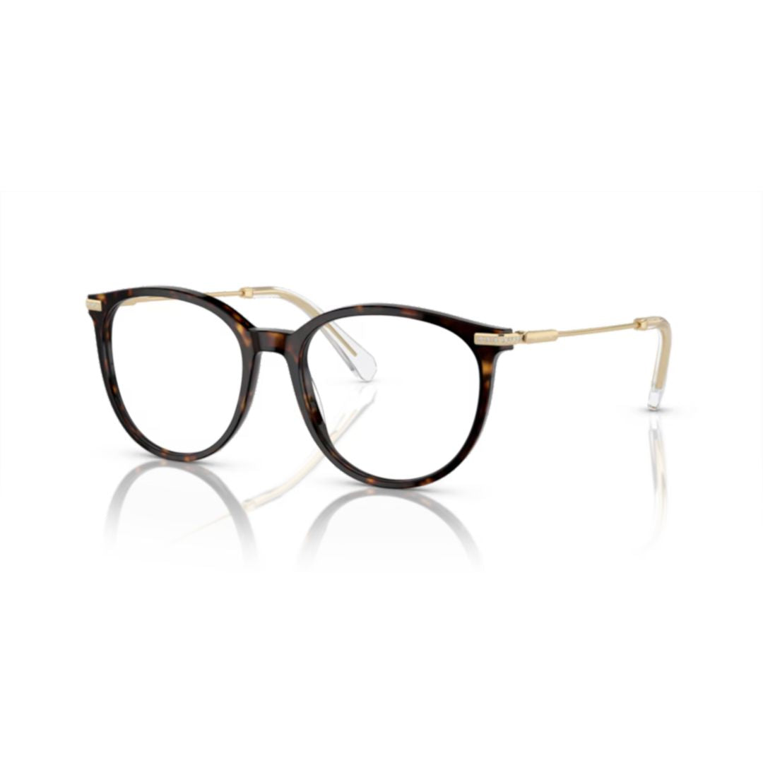 0sk2009 Tortoiseshell-Patterned Round Frame Eyeglasses