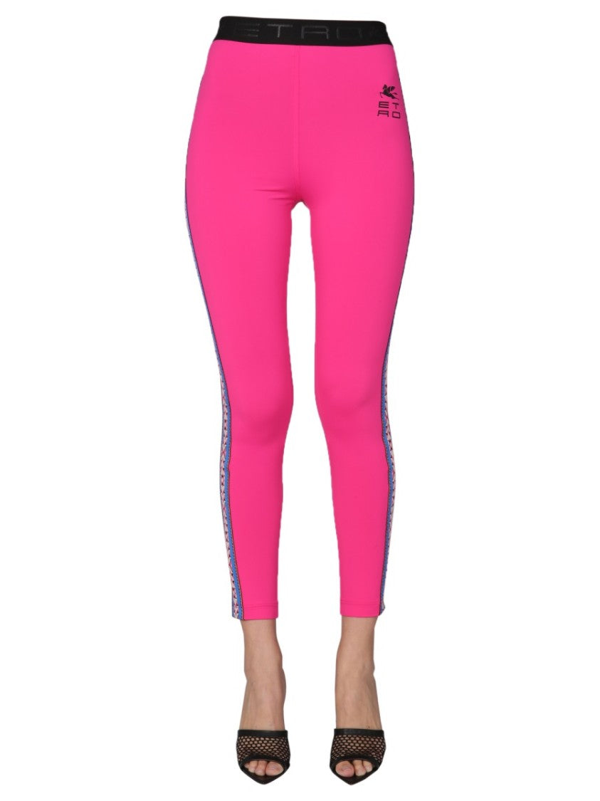 Pink Logoed Leggings