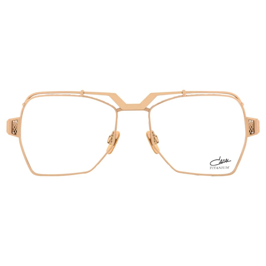 5009 Geometric Titanium Sunglasses with Double Bridge Design