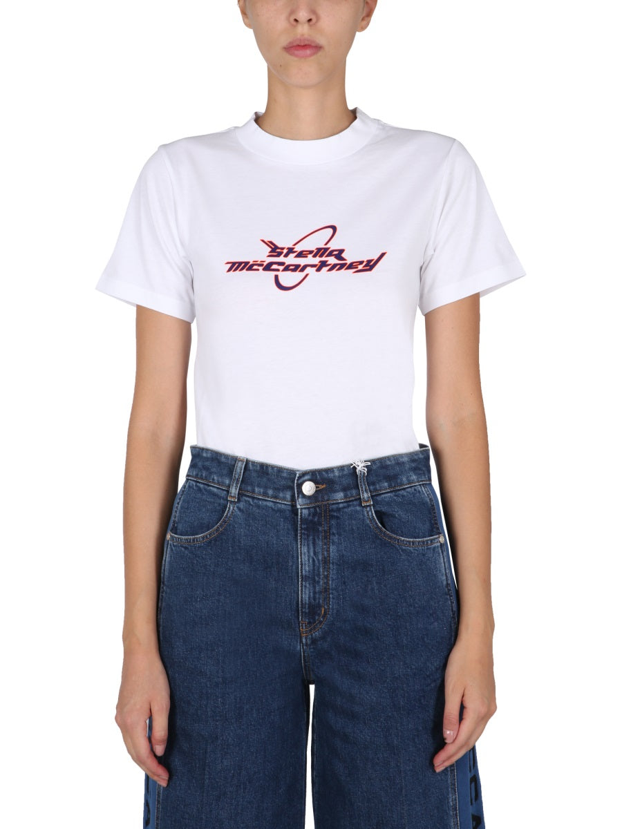 Logo Print Crew Neck T-Shirt