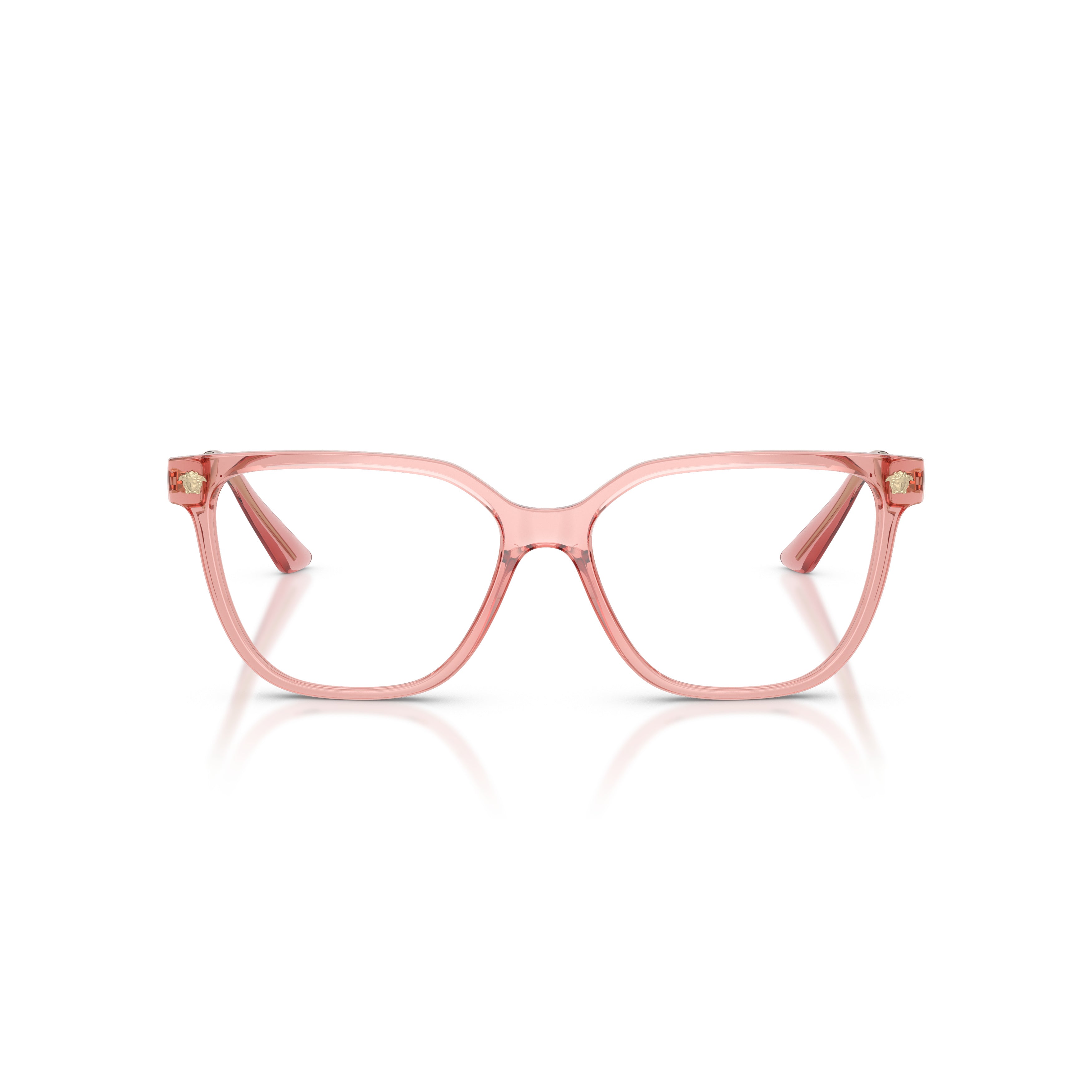 0ve3388u Translucent Pink Square Frame Eyeglasses