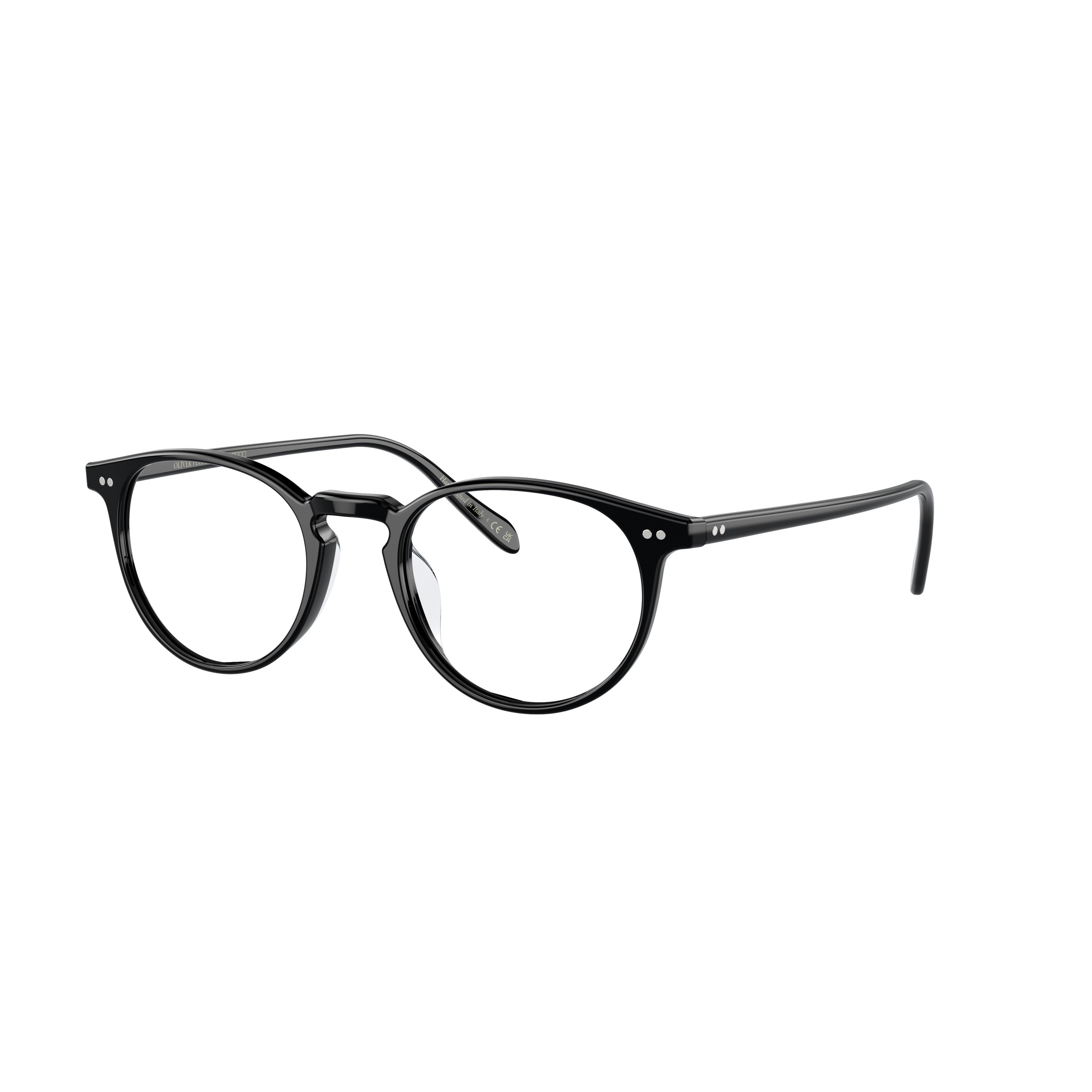 0ov5004 Classic Round Frame Black Acetate Eyeglasses