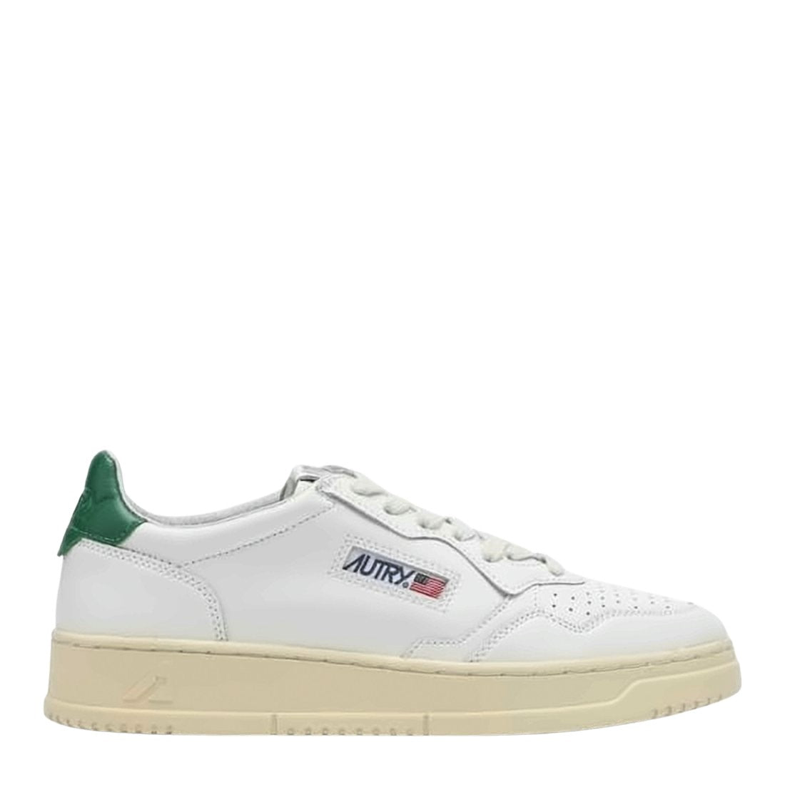 Low-Top Sneakers with Perforated Detailing