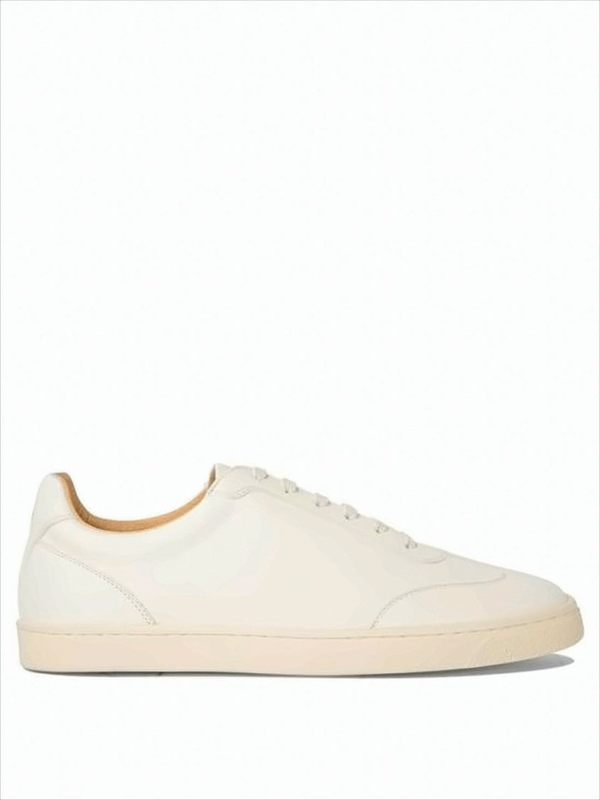 Low-Top Sneakers in Smooth Deerskin