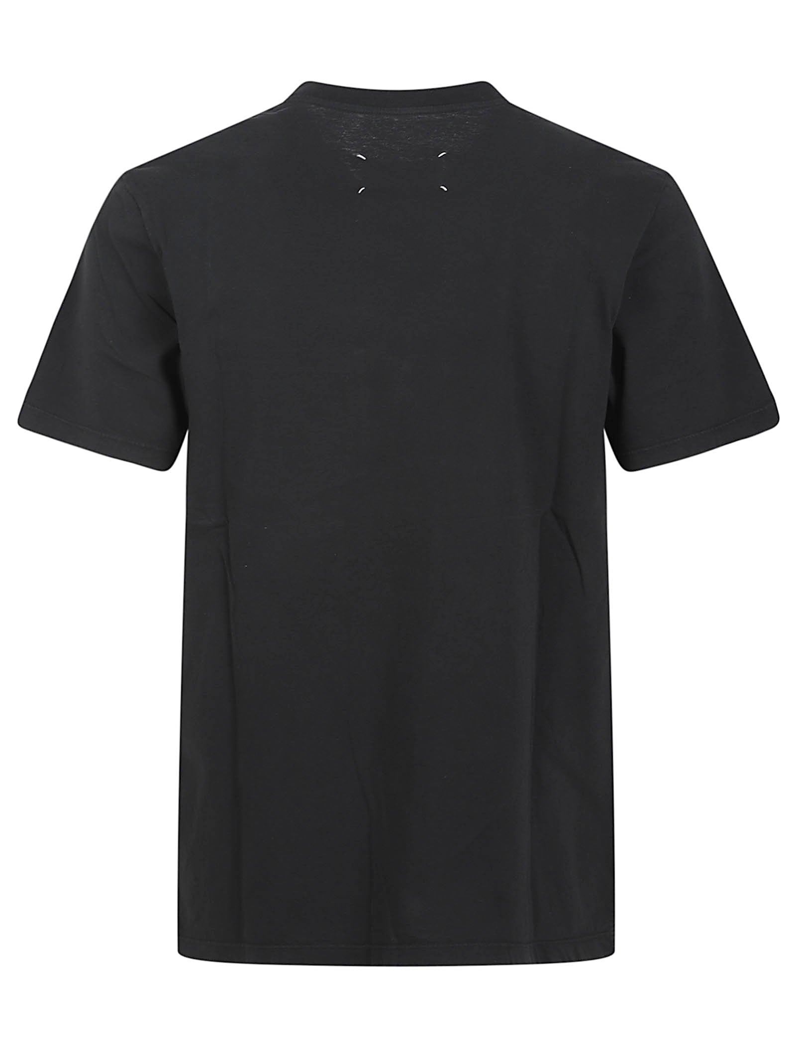 Short-Sleeve T-Shirt with Textured Abstract Design