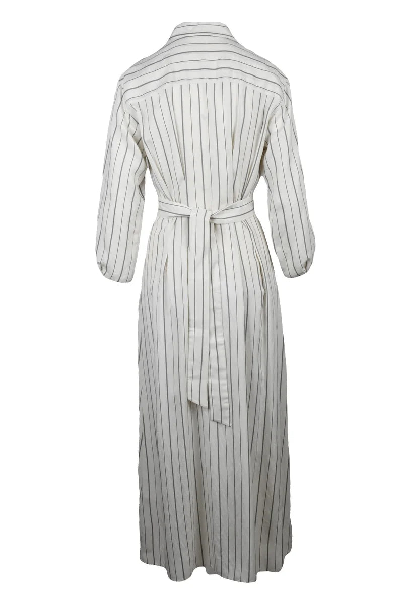Denis Shirt Dress - White