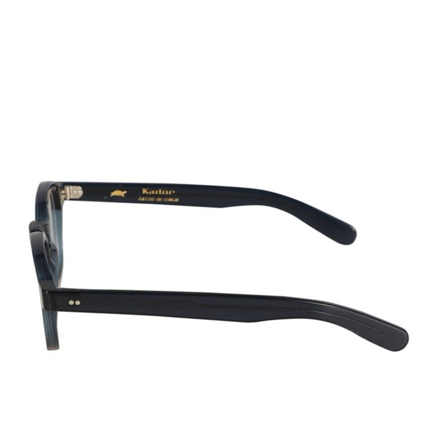 Duka Bold Square-Frame Eyeglasses with Glossy Finish