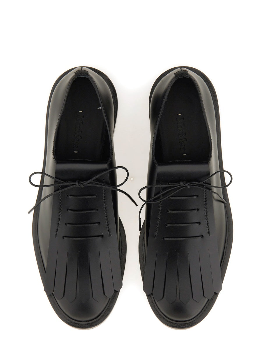 Polished Calf Leather Derby Shoes
