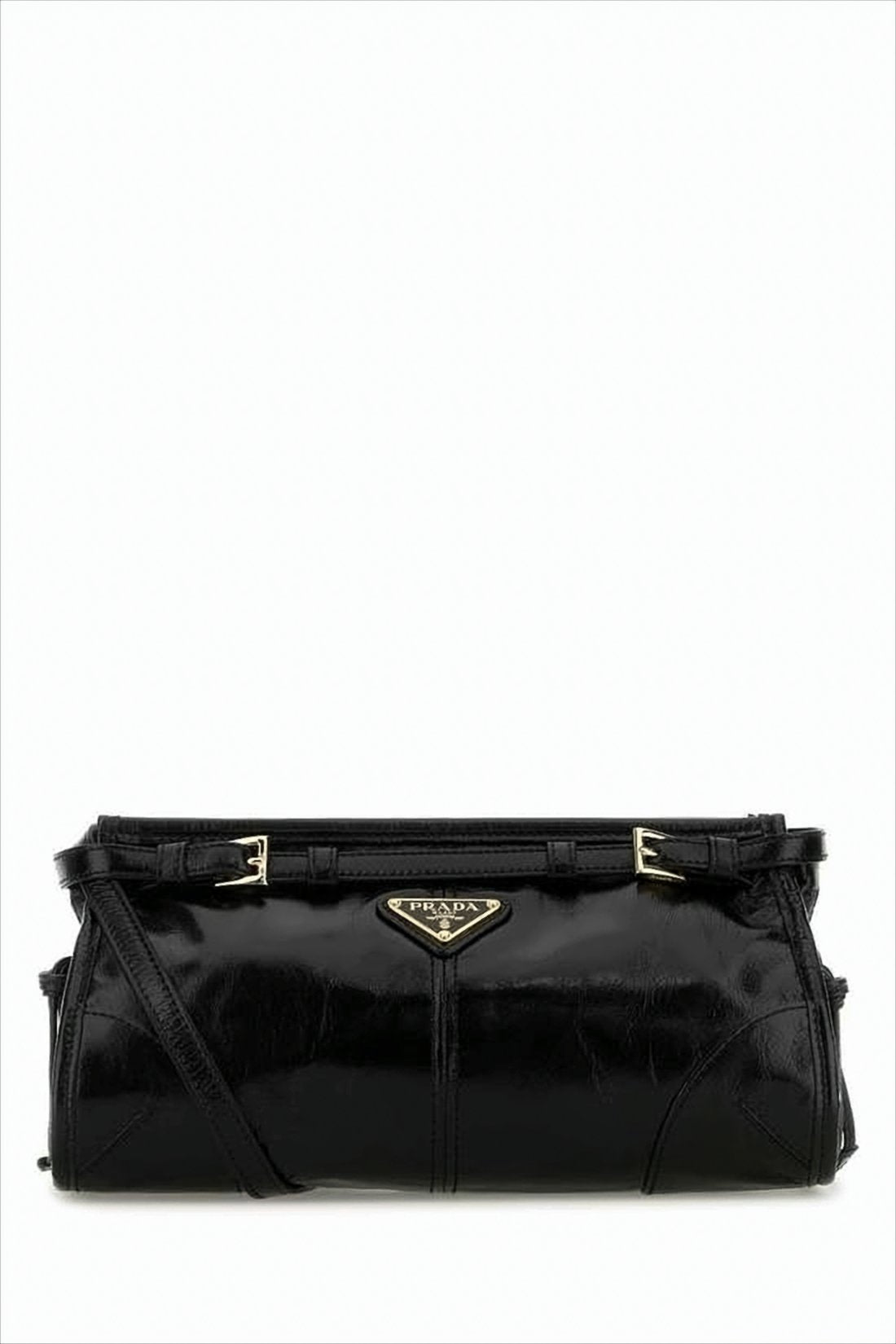 Calf Leather Elongated Shoulder Bag