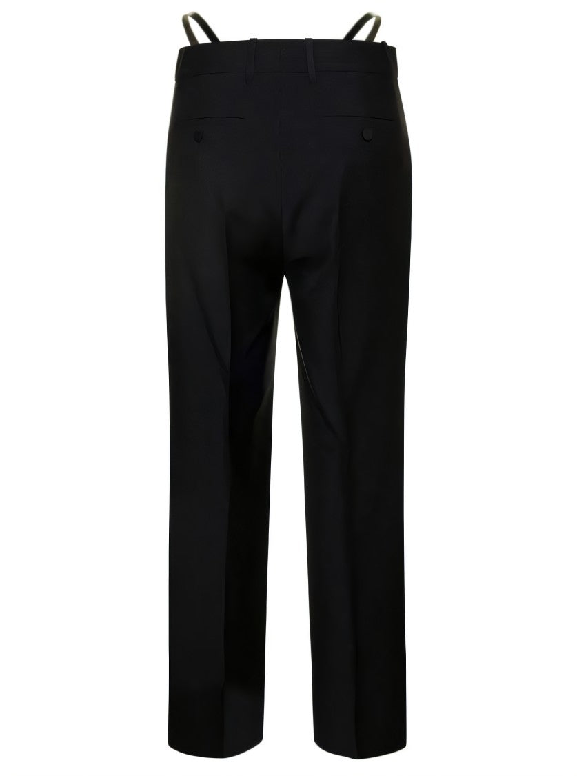 Tailored High-Waisted Wide-Leg Pants