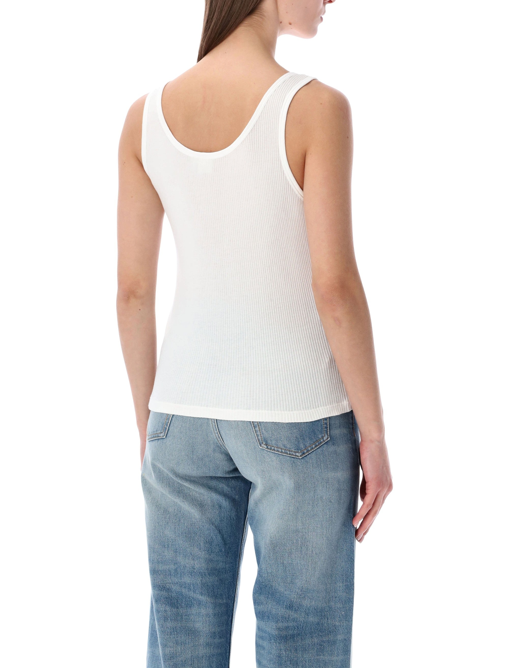 Chloé Fitted Logo Jersey Tank Top