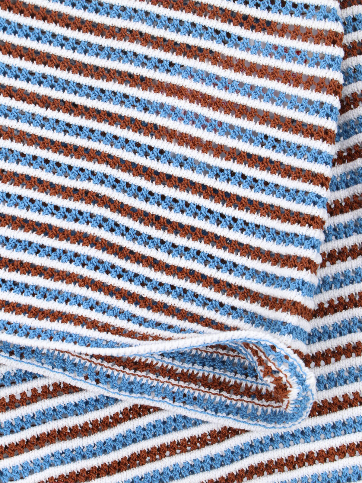 Multicolor Crochet Knit Cotton Skirt