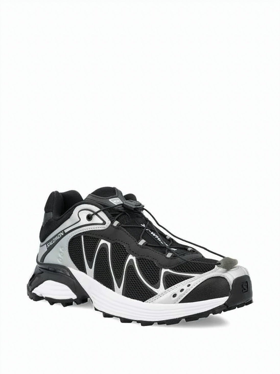 Dynamic Black Textile Sneakers
