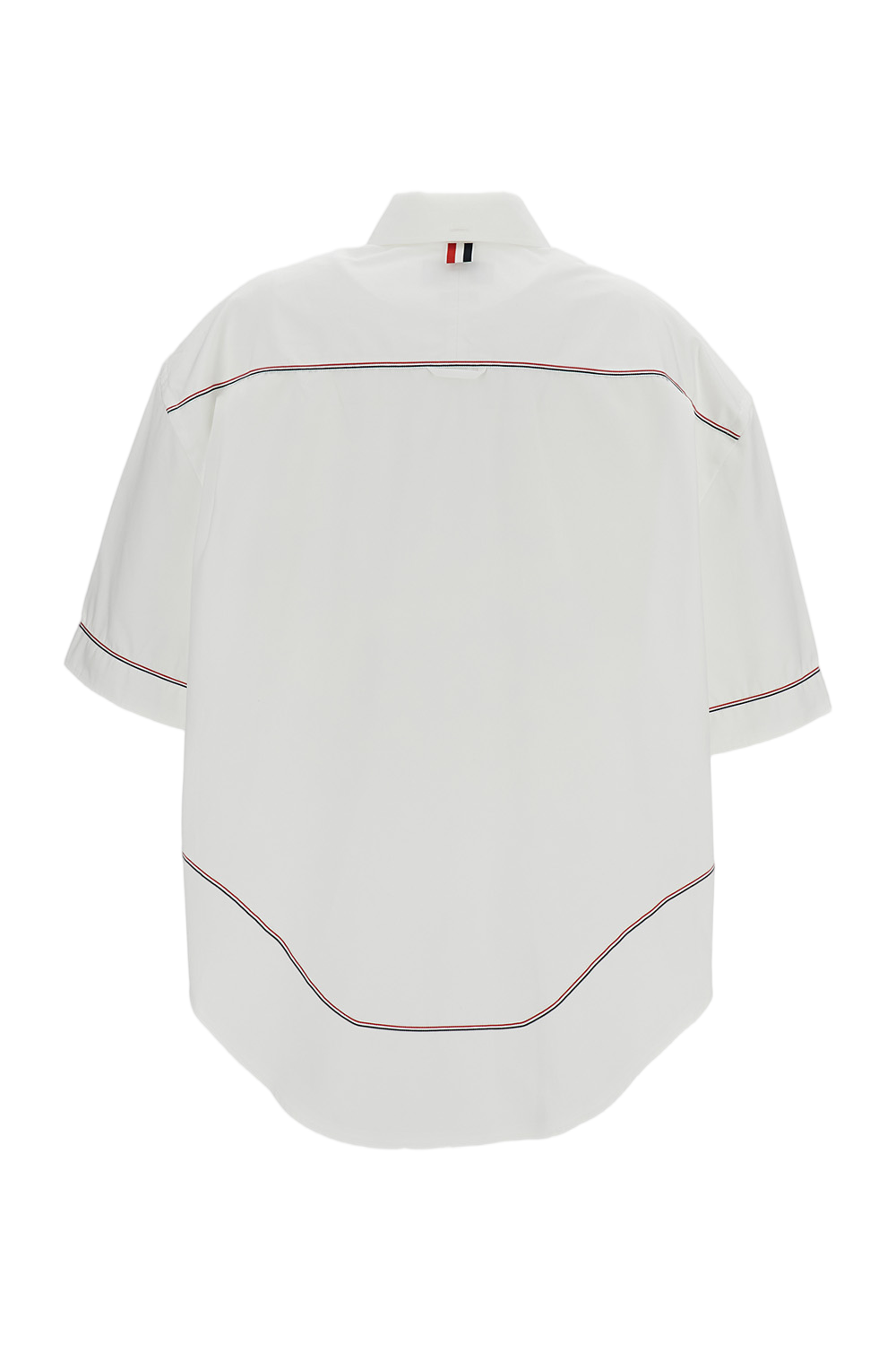 Supersized Short Sleeve Round Collar Shirt