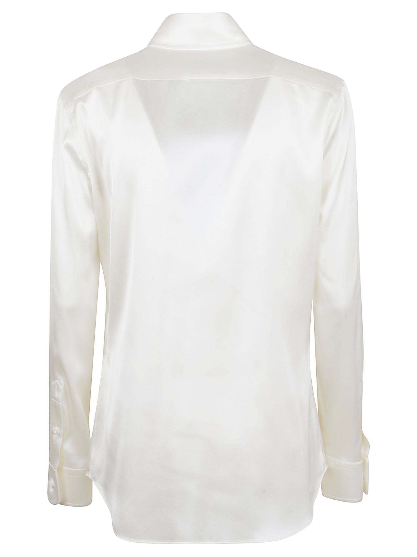 Silk Shirt with Classic Collar