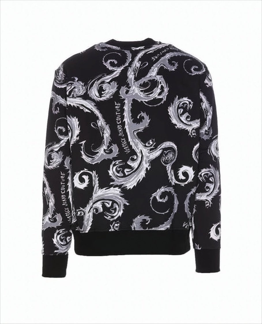 Long-Sleeve Baroque Pattern Versace T-Shirt