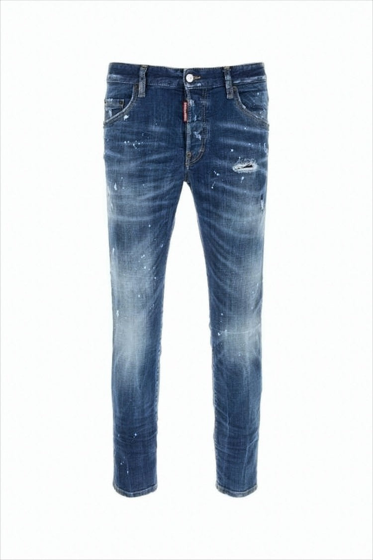 Distressed Slim-Fit Denim Trousers