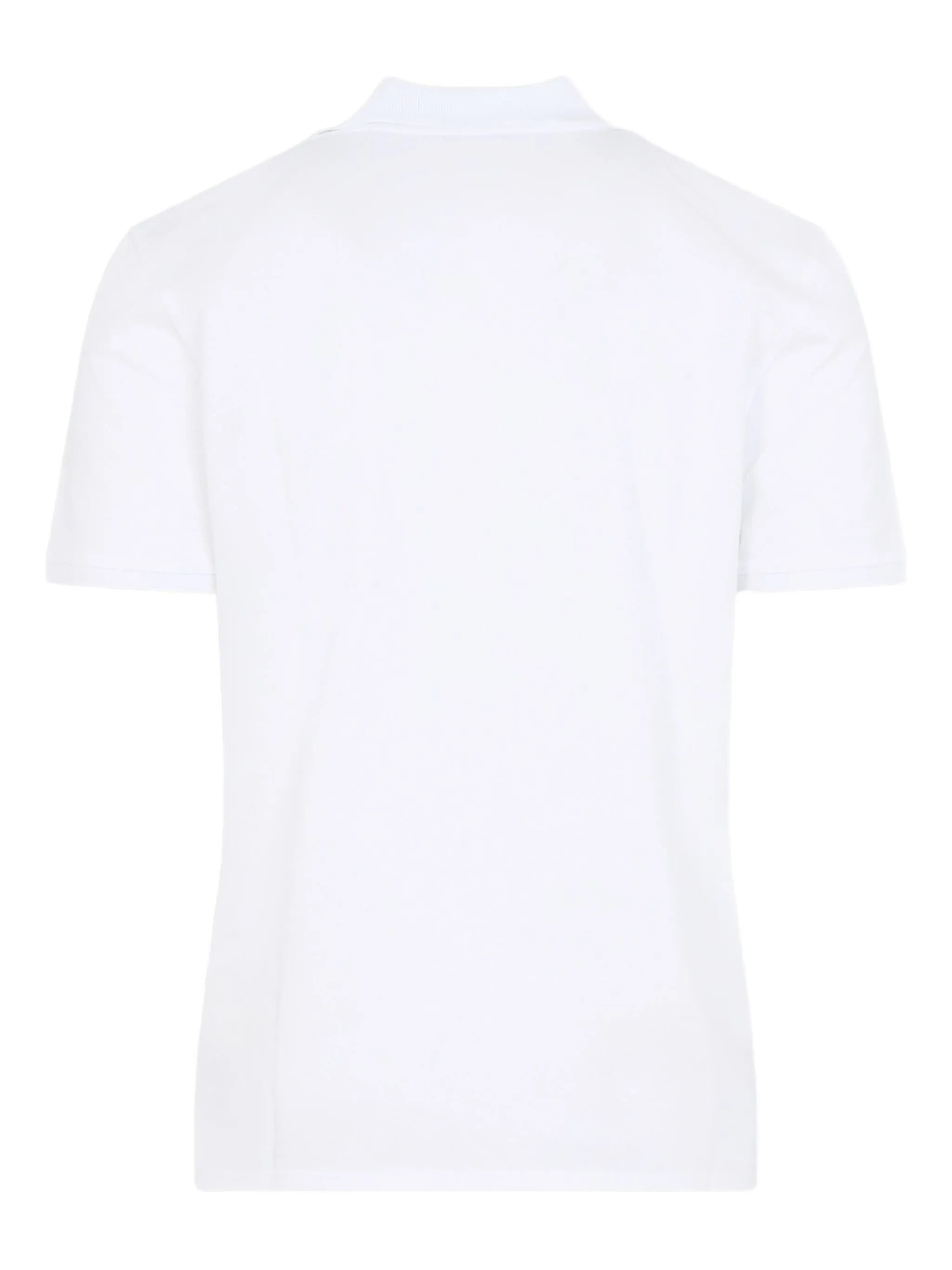 White Front Chest Pocket Cotton Polo