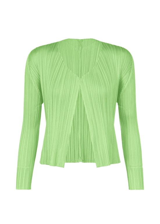 Cropped Pleated Cardigan With Open Front Design