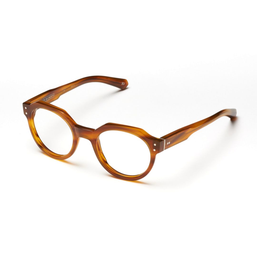 Premium 14 Rounded Tortoiseshell Eyeglasses with Geometric Accents