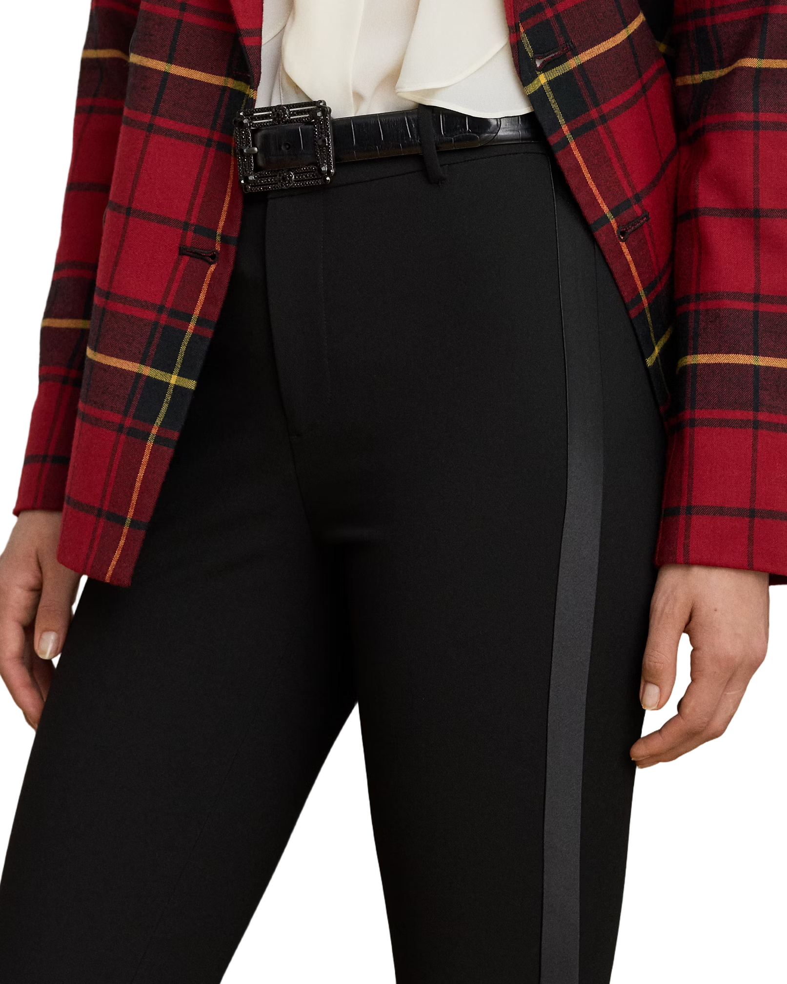 Korette Full-Length Flat-Front Pants With Modern Silhouette