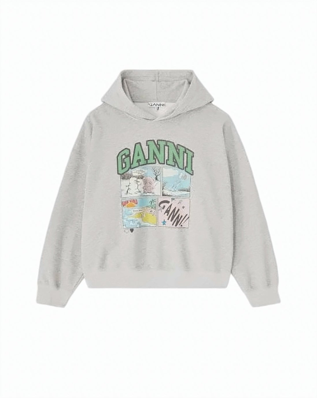 Relaxed-Fit Gray Organic Cotton Hoodie
