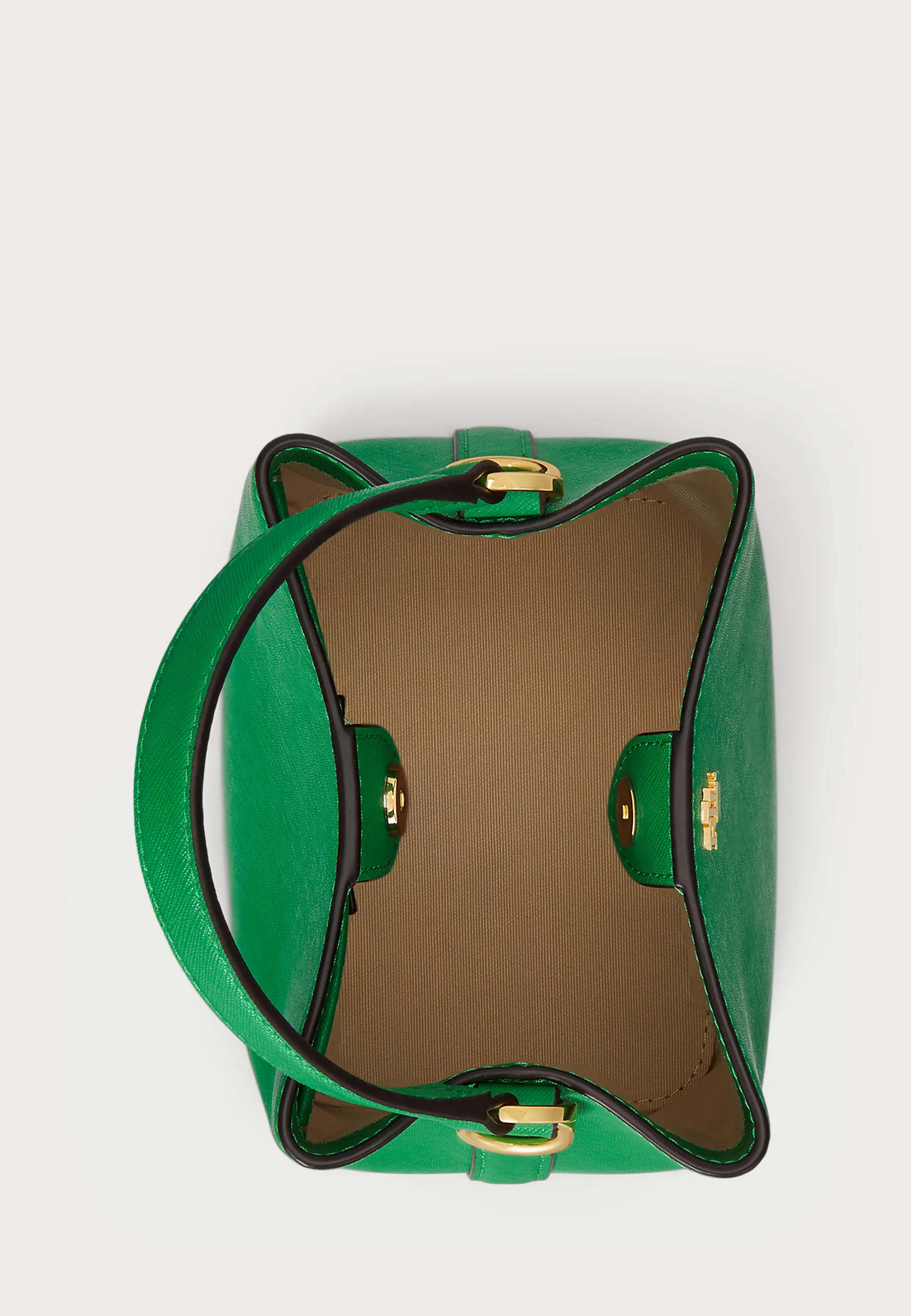 Green Reese Small Silk Bucket Bag