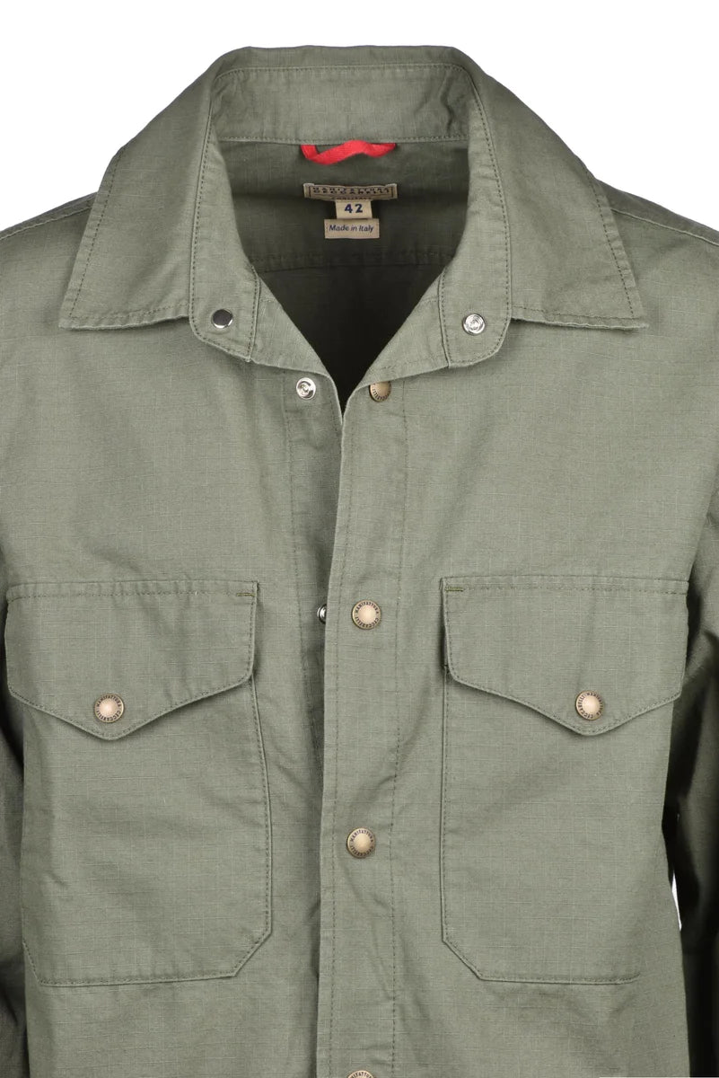 Military Shirt - Olive Green