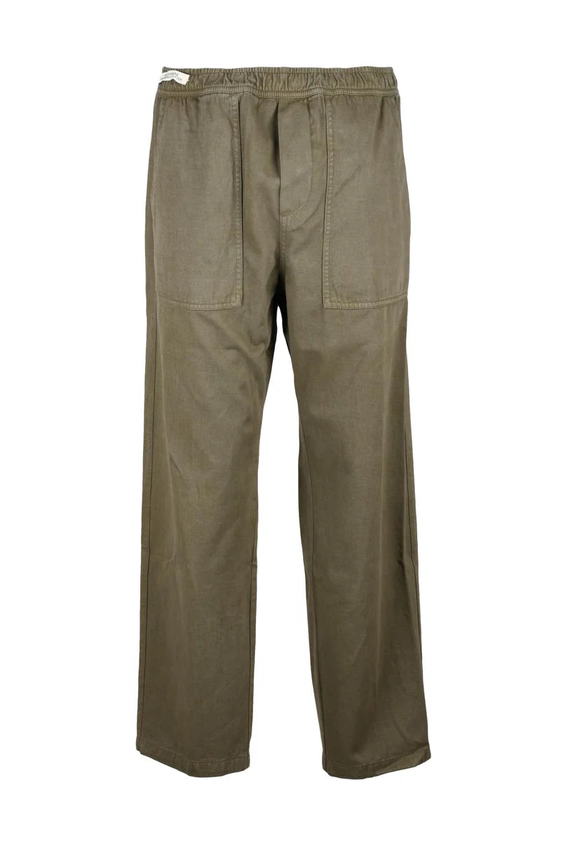 Elastic Waist Chinos - Sage Green