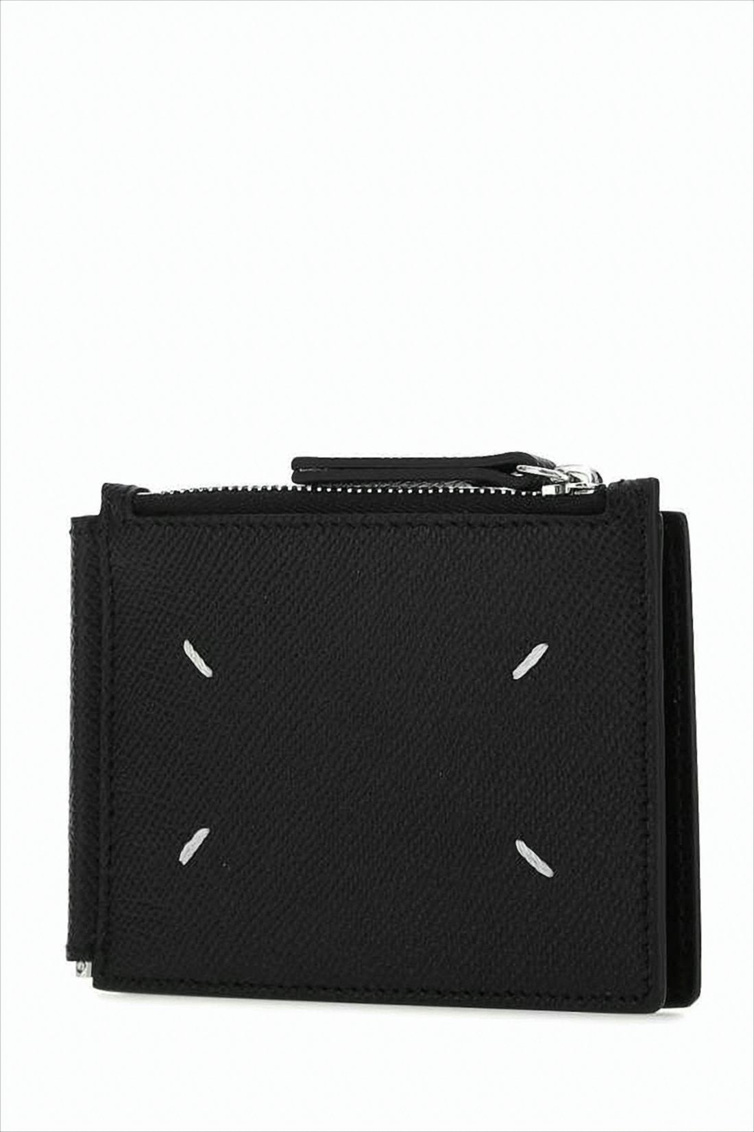 Textured Cowhide Leather Card Wallet