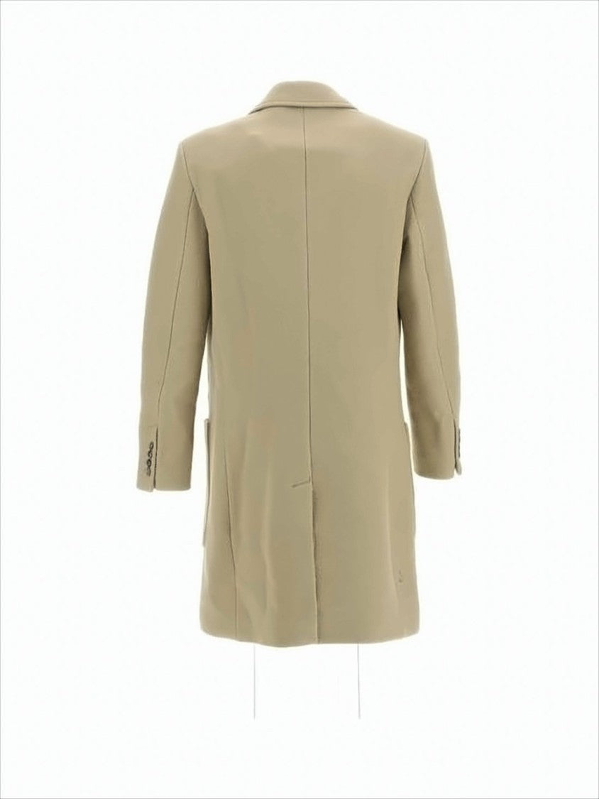 Tailored Wool Coat with Classic Lapel