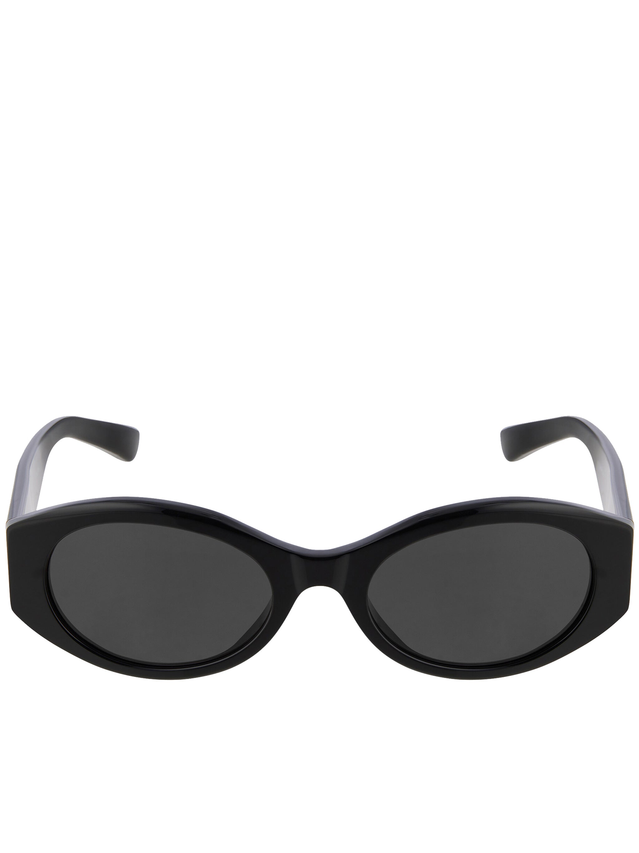 Black Occhiali Narrow Oval Sunglasses
