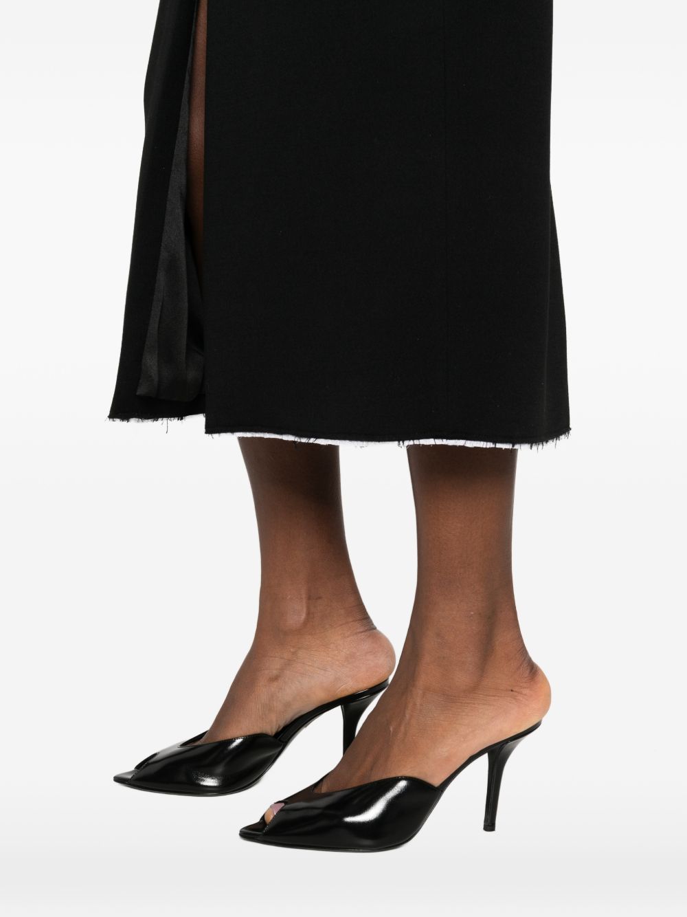 Fitted Black Midi Dress