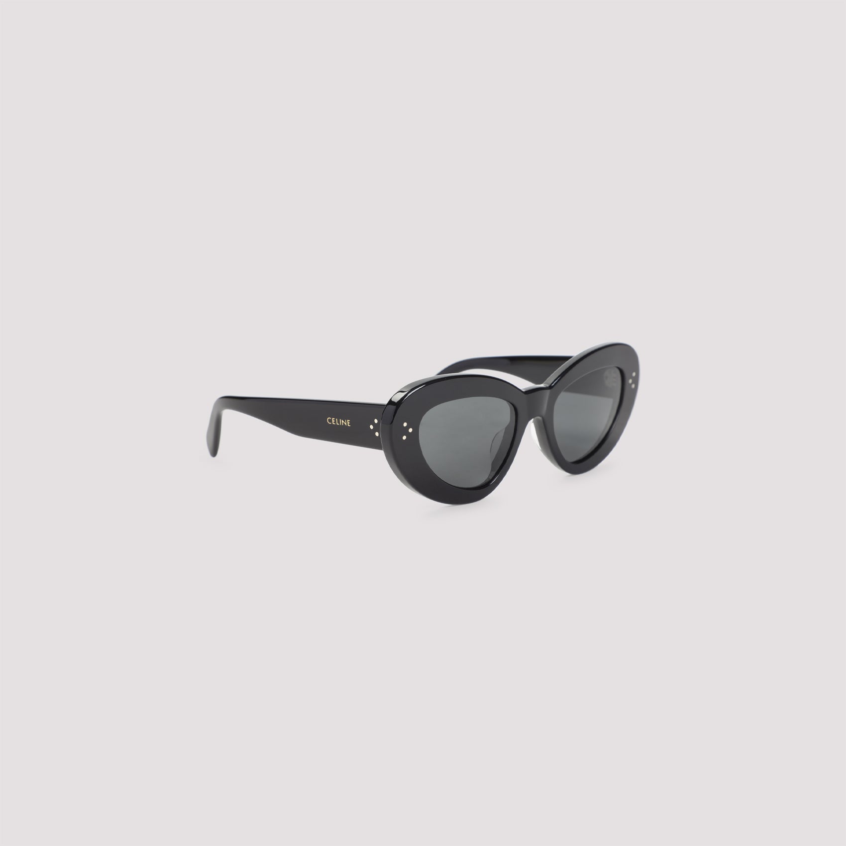 Butterfly-Shaped Sunglasses With Engraved Gold-Toned Logo