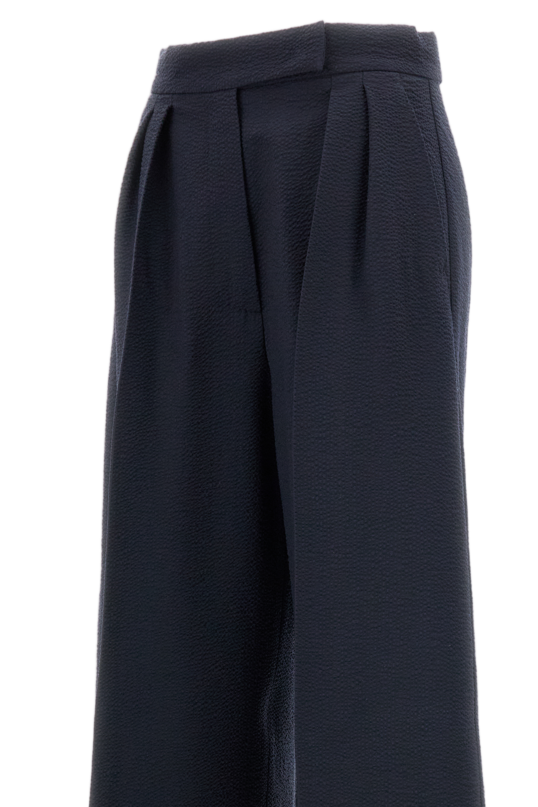 Straight-Leg Trousers With Front Pleats
