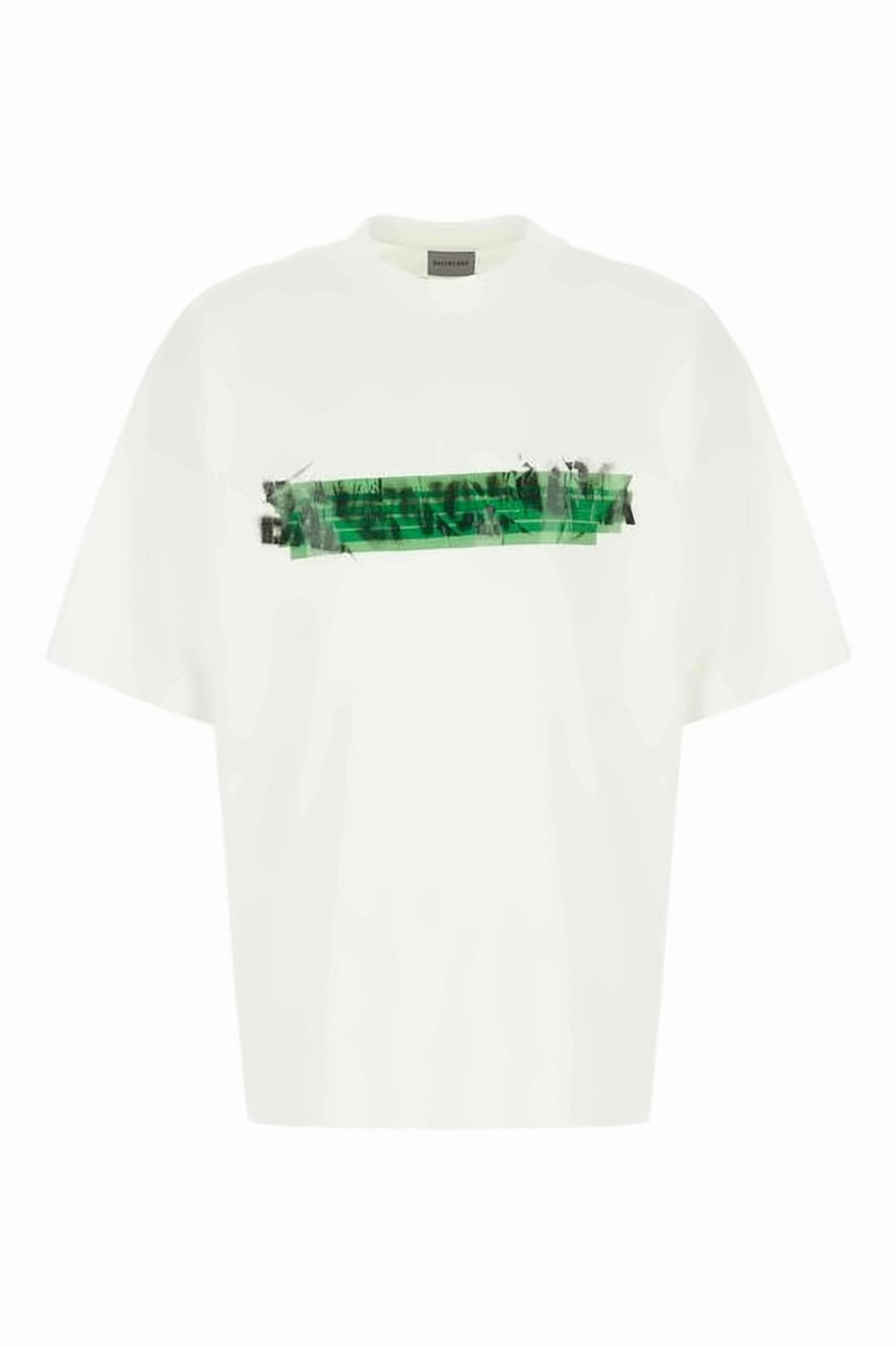 Boxy-Cut Cotton T-Shirt with Abstract Graphic Design